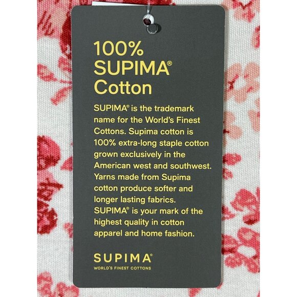 Style & Co Floral Print 3/4 Sleeve Top 0X 100% Supima Cotton - Picture 6 of 8